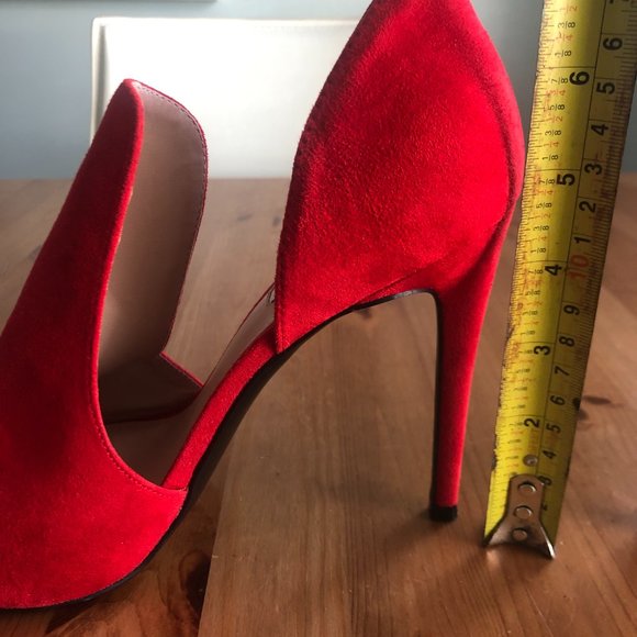 Steve Madden, red, suede, stilleto - Picture 4 of 6